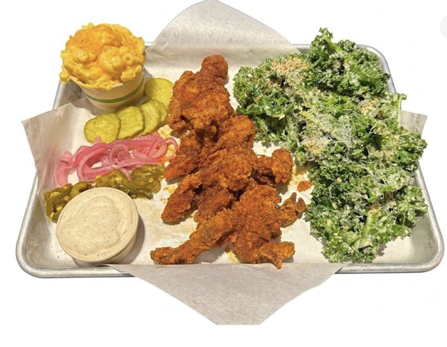 Hot Chicken Plate Combo.